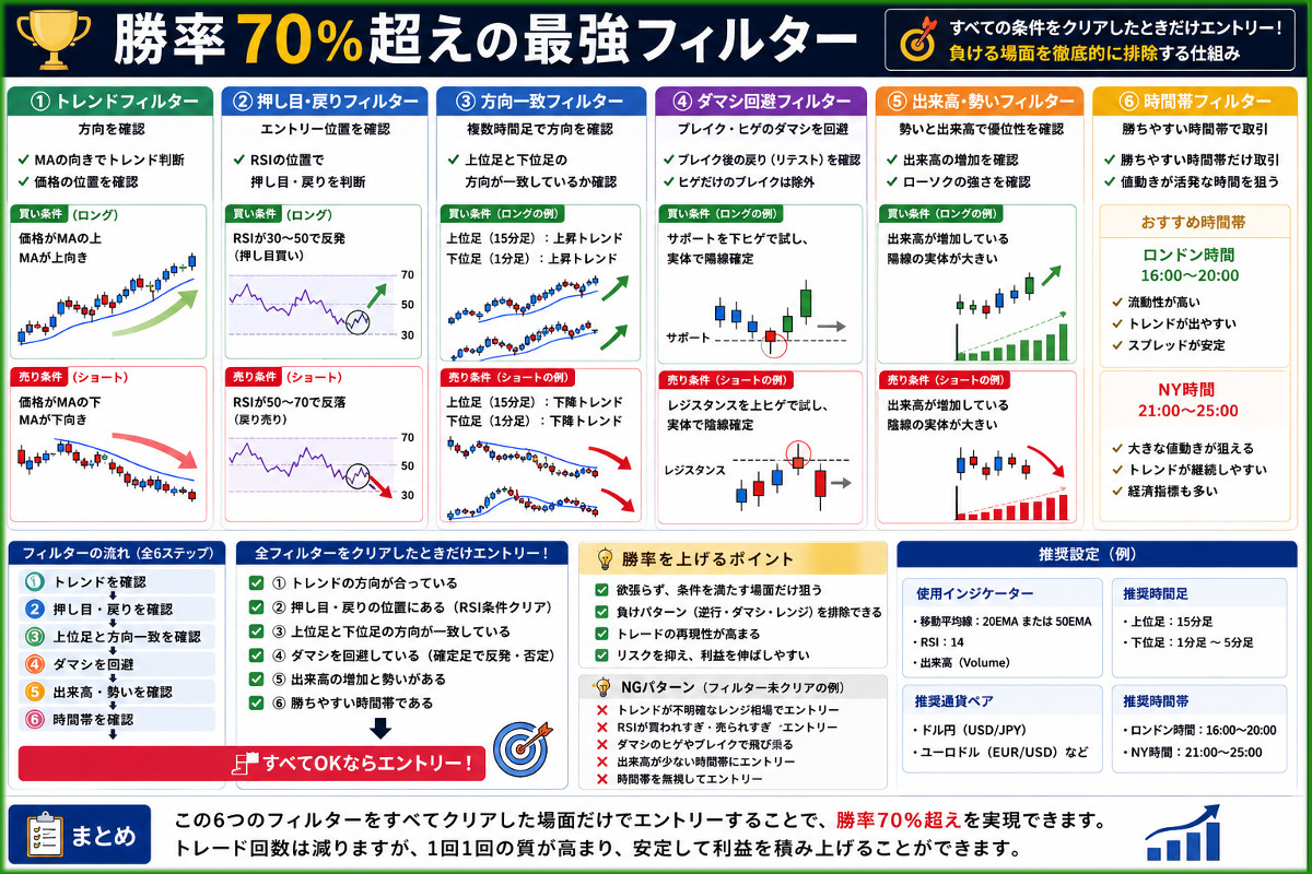 勝率70%超えの最強フィルター!