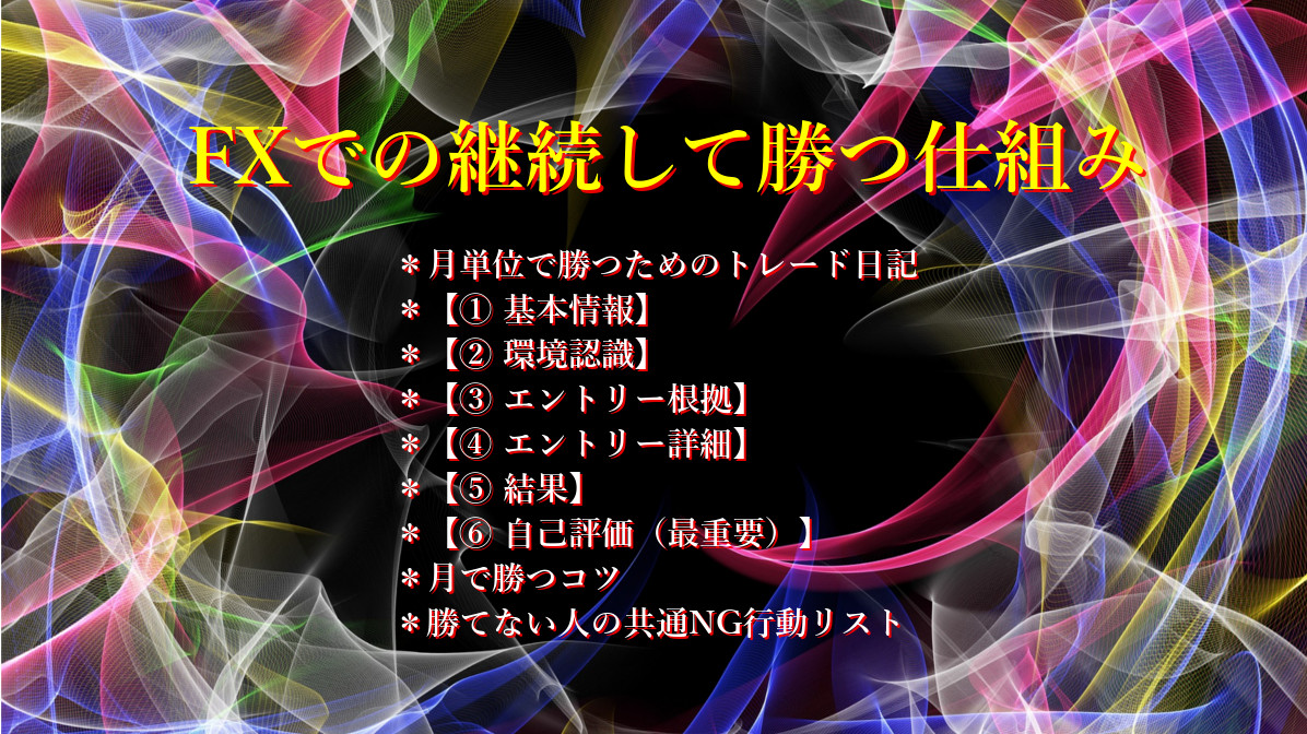 FXでの継続して勝つ仕組み