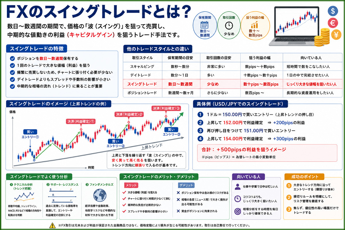 FXのスイングトレードとは？
