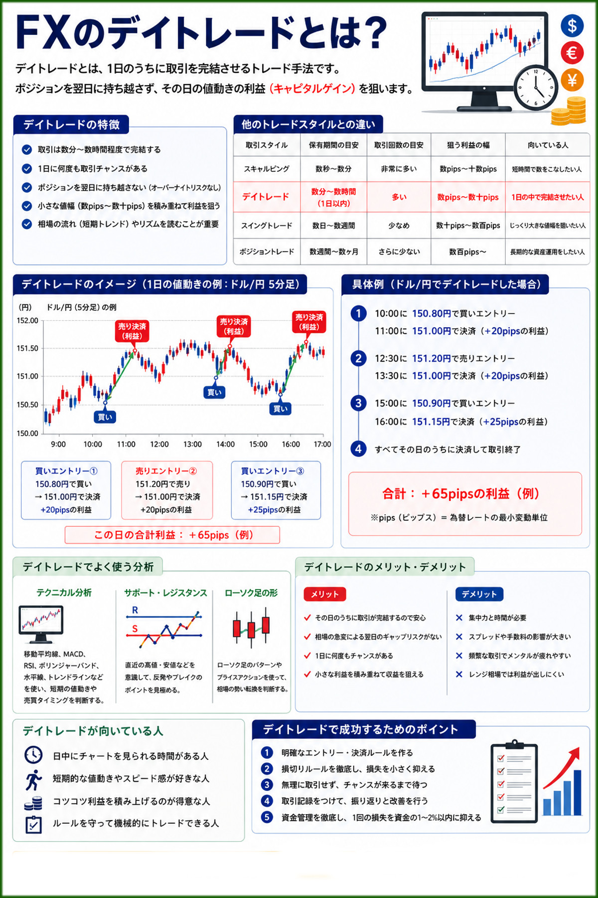 FXのデイトレードとは？