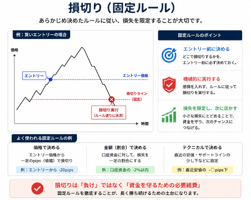 損切りルールの重要ポイント