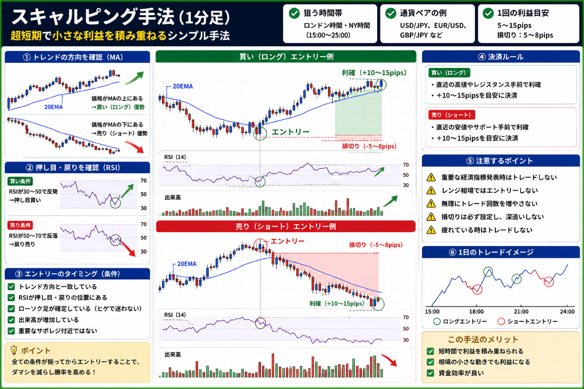 スキャルピング手法(1分足)