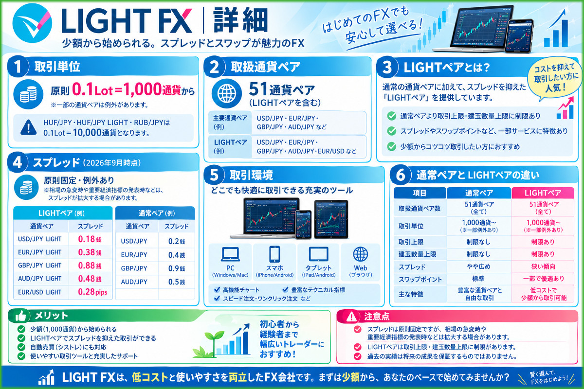 LIGHTFX徹底比較インフォグラフィック